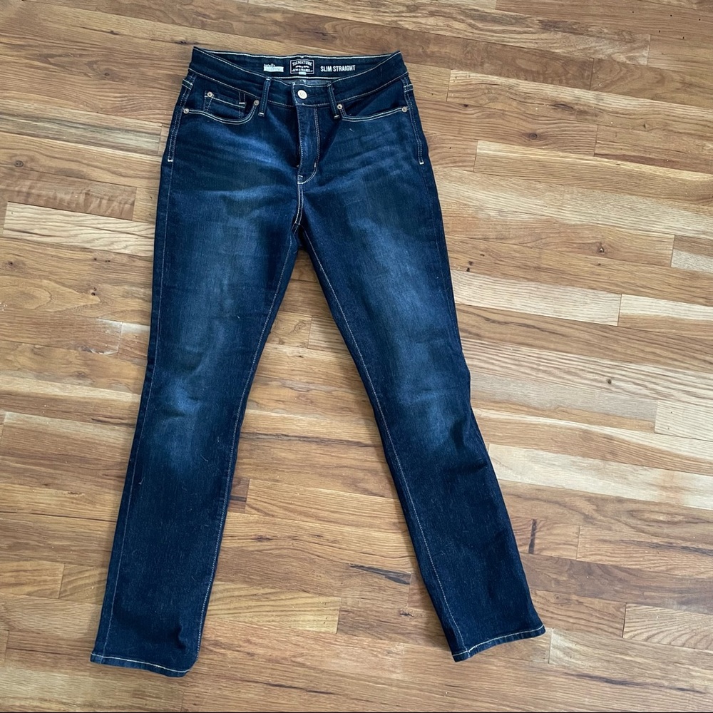 Levi’s slim straight shaping stretch jeans
